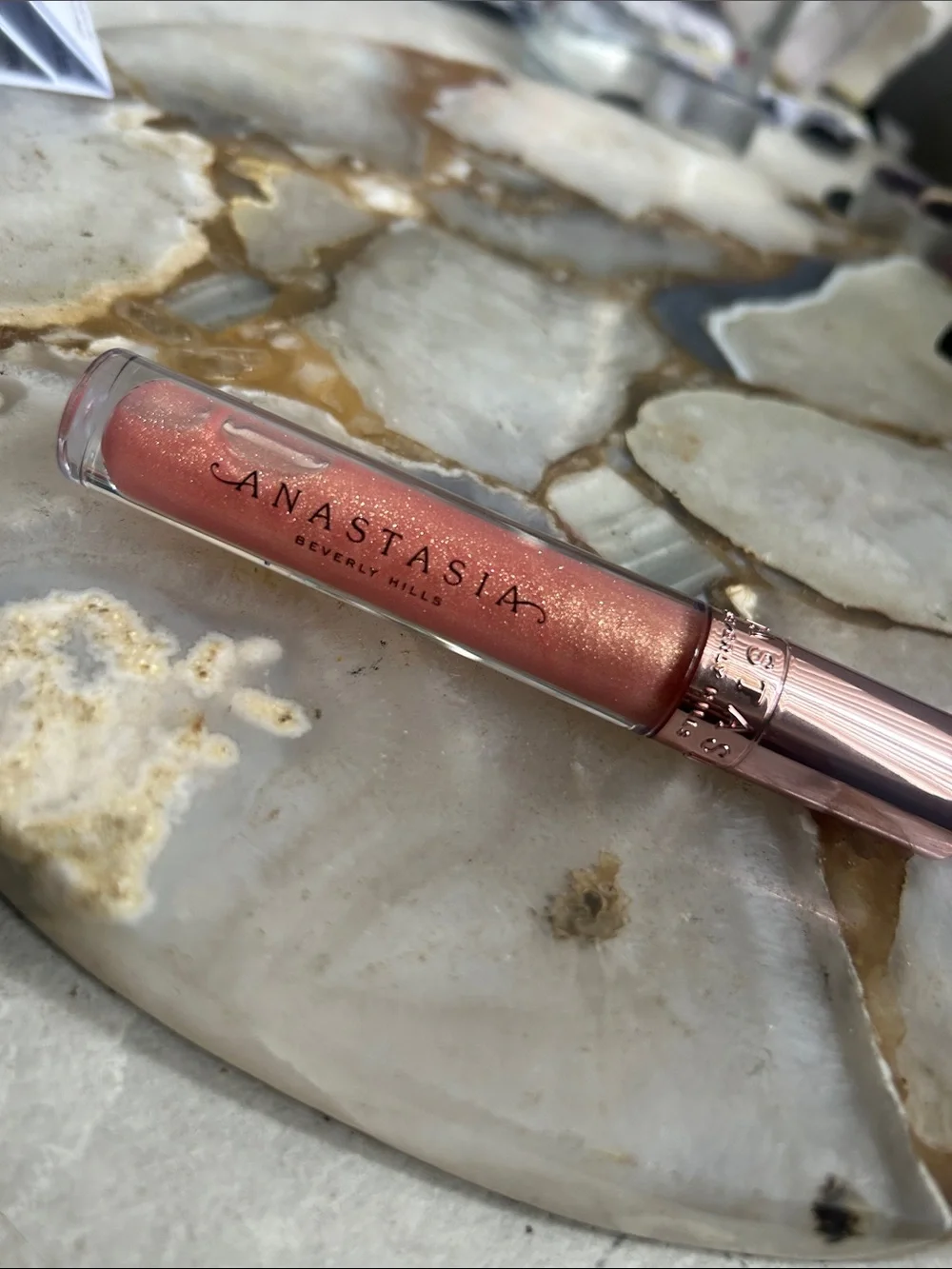 Anastasia Beverly Hills Shimmering Peach Pink Lip Gloss